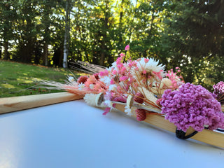 Couronne de fleurs séchées 20cm