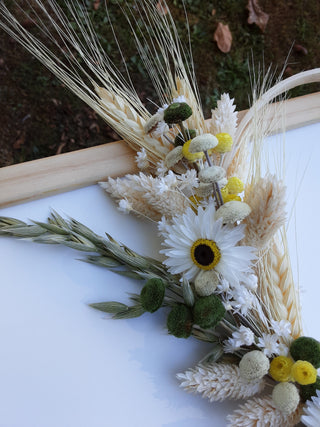 Couronne de fleurs séchées 25cm